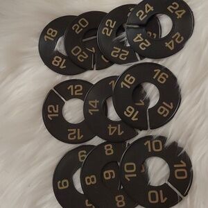NEW Combined Sets of Closet Size Dividers 6 - 24 and S - XXL! Get Organized Now!